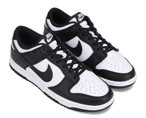 nike dunks panda foot locker|2021 dunk low 'black white.